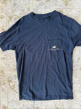 Southern Marsh Boy’s Navy Pocket T-Shirt